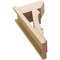 Ekena Millwork 7 1/2-in W x 14-in D x 26-in H Balboa Slat Rough Cedar Woodgrain TimberThane Outlooker, Primed Tan OUTUR075X14X26BOA24RCPR - alternate 4